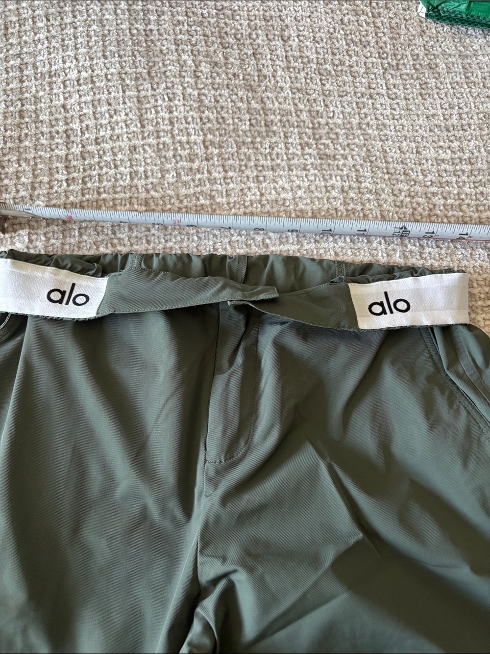 ALO Yoga Sage Green Utility Pants with Button Waist - Picture 8 of 9